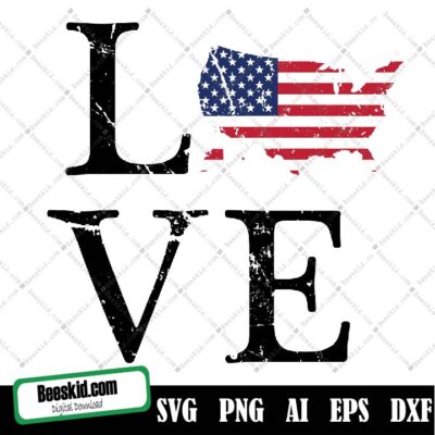 Love USA Map, America SVG Bundle, Independence Day svg, Memorial Day Svg, Independence Day Svg, USA Svg, Patriotic Svg,