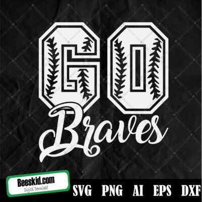 Go Braves Atlanta Baseball SVG PNG, Braves SVG, Braves Baseball SVG, Cricut, braves svg, baseball svg, Go braves svg, game day svg cut