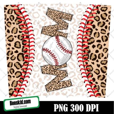 Baseball Mom Png Sublimation Design Download, Baseball Mom Png, Baseball Mom Leopard Png, Baseball Sublimation Png, Baseball Mom Design