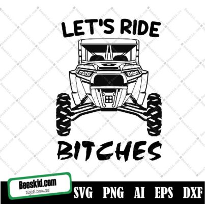 Let's Ride Bitches Cowhide Utv, Sxs Png, Sublimation Design, Graphic, Clip Art, Digital Download