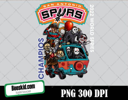 San Antonio Spurs Png, Sport Png, Horror Friends N B A Png, National Basketball Association, N B A halloween, N B A sublimation