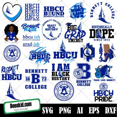 Bennett College Svg, HBCU Svg Collections, HBCU Logo Svg, HBCU Svg, Football Svg, Mega Bundle, Designs, Cricut, Cutting File, Vector Clipart, Digital Download