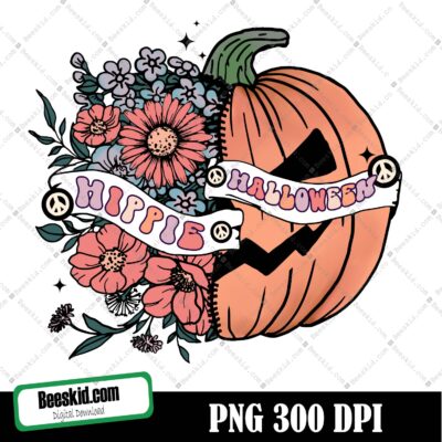 Halloween Png, Hippie Halloween Png, Halloween Sublimation Design, Retro Halloween Png, Fall Png, Spooky Png, Ghost Png, Pumpkin Png