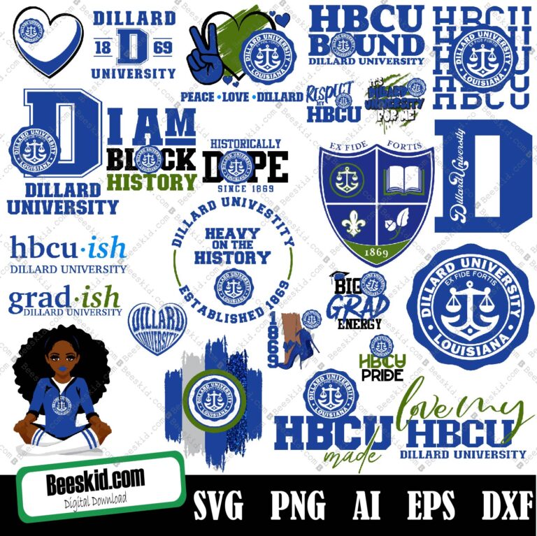 Dillard University Svg, HBCU Svg Collections, HBCU Logo Svg, HBCU Svg ...