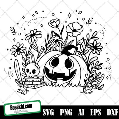 Flower Pumpkin Svg, Pumpkin Svg, Flower Svg, Fall, Kids Halloween, Pumpkin, Halloween, Halloween Pumpkin Svg, Pumpkin Svg Cut Files.