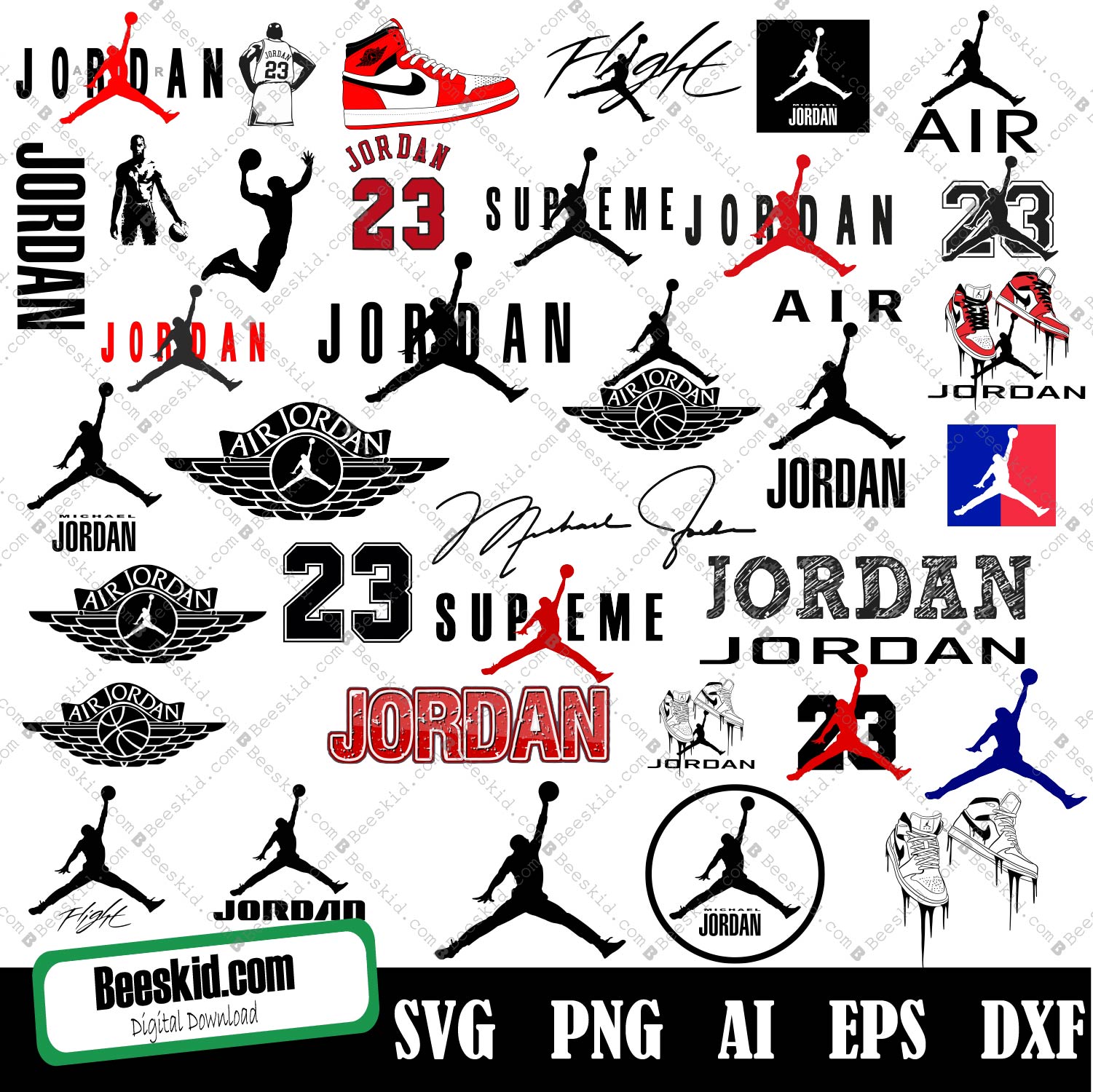 Jordan Bundle Svg, Jordan Svg, Jordan Cutfile, Jordansvg, Jordan Vector ...