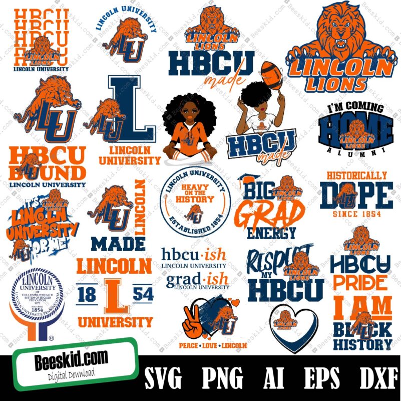 Lincoln University Svg, HBCU Svg Collections, HBCU Logo Svg, HBCU Svg ...