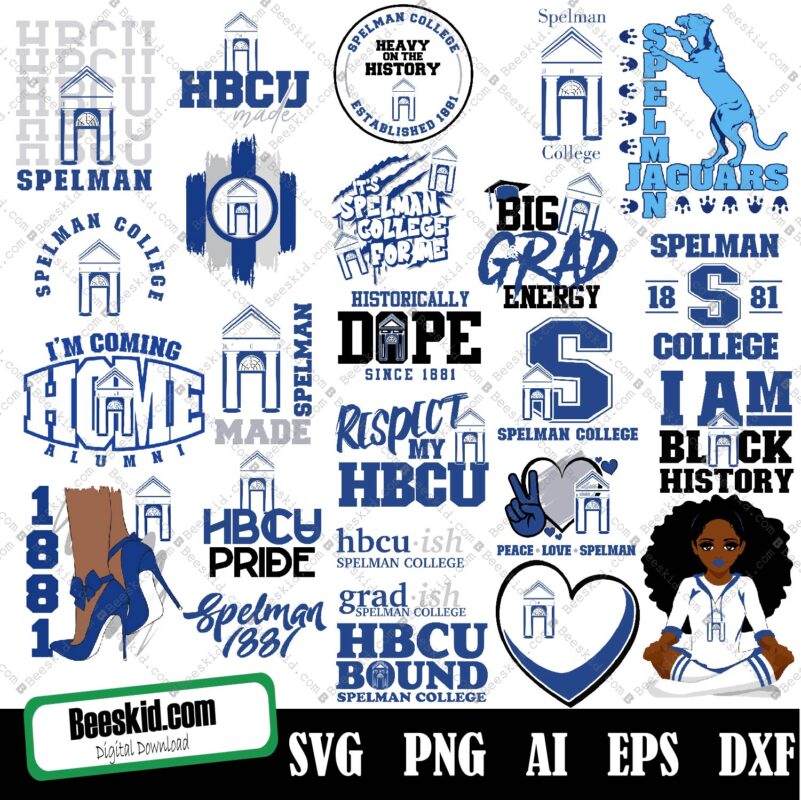 Spelman College Svg Hbcu Svg Collections Hbcu Logo Svg Hbcu Svg