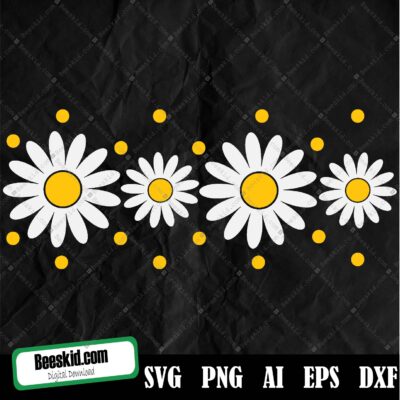Daisy Svg For Beer Libbey Can Glass 16 Svg, Daisy Flower Libbey 16oz Can Glass Svg, Coffee Glass Can, Beer Glass Svg Png Dxf, Cut File