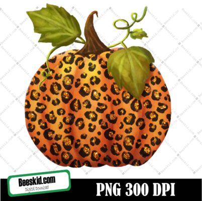 Leopard Pumpkin Sublimation, Thanksgiving Png, Sublimation Designs Downloads, Png Files For Sublimation