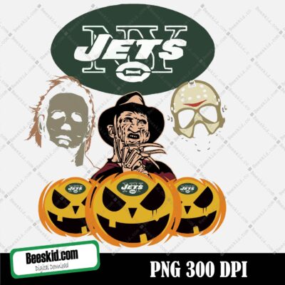New York Jets Horror Halloween Png, Clipart Bundle, N F L teams, N FL Png, Football Teams Png