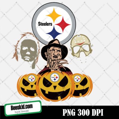 Pittsburgh Steelers Horror Halloween Png, Clipart Bundle, N F L teams, N FL Png, Football Teams Png