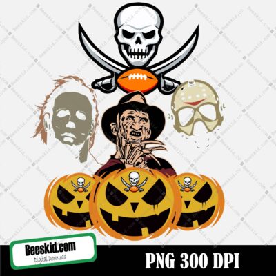 Tampa Bay Buccaneers Horror Halloween Png, Clipart Bundle, N F L teams, N FL Png, Football Teams Png
