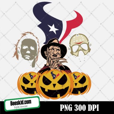 Houston Texans Horror Halloween Png, Clipart Bundle, N F L teams, N FL Png, Football Teams Png