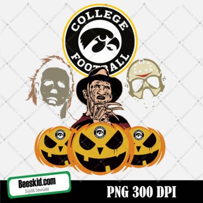 Lowa Hawkeyes Horror Halloween Png, N C A A Png, Football Team Logo Png, Football Bundle Png, Iowa Hawkeyes Png, Sport Halloween Png, Football Halloween Png
