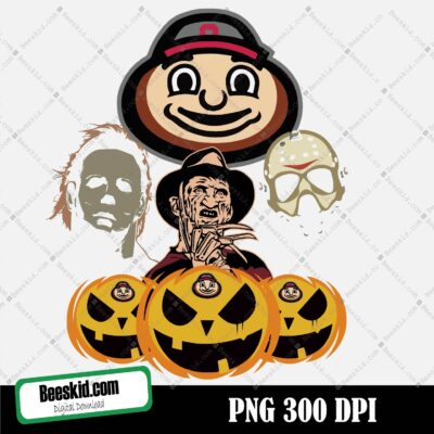 Ohio State Buckeyes Horror Halloween Png, Sport Png, Buckeyes Png, Buckeyes Logo, Buckeyes Clipart, Buckeyes Vector, Buckeyes Wordmark, Sport Halloween Png, Football Halloween Png