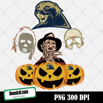 Pittsburgh Panthers Horror Halloween Png, N C A A Png, Football Png, Football Gift, Pittsburgh Panthers, Png, Sport Halloween Png, Football Halloween Png