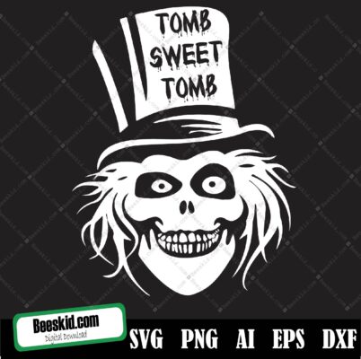 Tomb Sweet Tomb Svg - Haunted Mansion - Grim Grinning Ghost - Cricut, Silhouette, Cut File, Vector, Eps