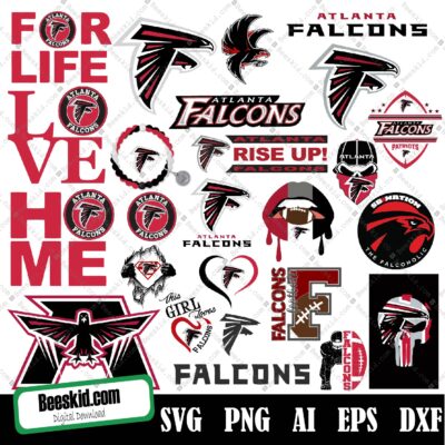 Falcons Svg, Falcon Png, Falcons Png, Falcons Logo, Nfl Svg, Dxf, Eps, Instant Download
