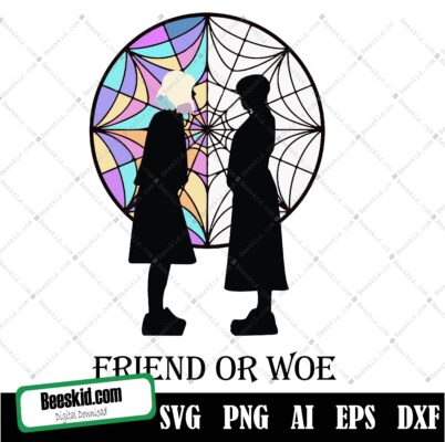 Friend Or W-oe Svg, New 2022 TV Series Svg, Horror Movies Svg, Trending TV Show Svg, We-nesday The Best-Day Of Week Svg, Halloween Gift