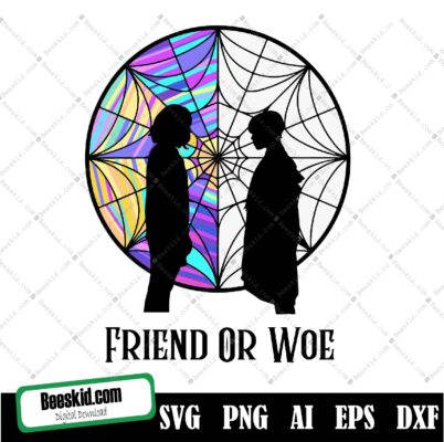 Friend Or-Woe Svg, New 2022 TV Series Svg, Horror Movies , Trending TV Show, Wed-nesday The Best Day-Of Week, Halloween Gift