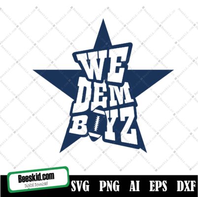 Cowboys Svg Vector File, Cowboys Star Svg Cut Files, Instant Download