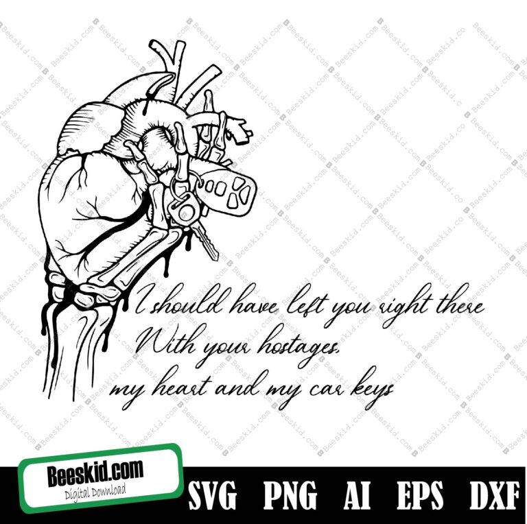 Music Svg, Svg Files For Cricut, My heart Svg – Beeskid